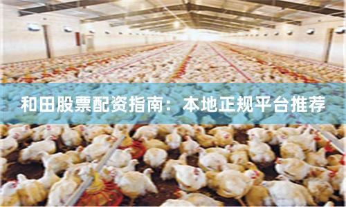 和田股票配资指南：本地正规平台推荐